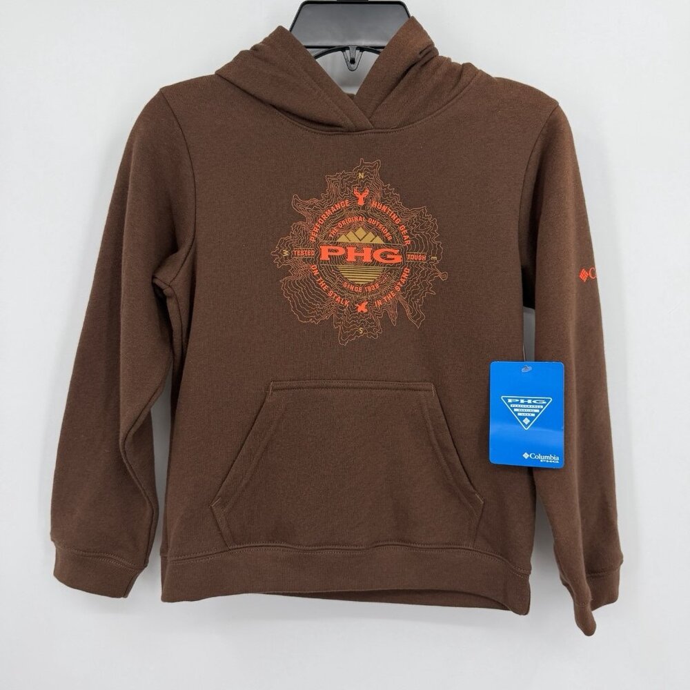 Columbia Boy's PHG Top Hunt Fleece Pullover Hoodie Sweatshirt size XS/6-7